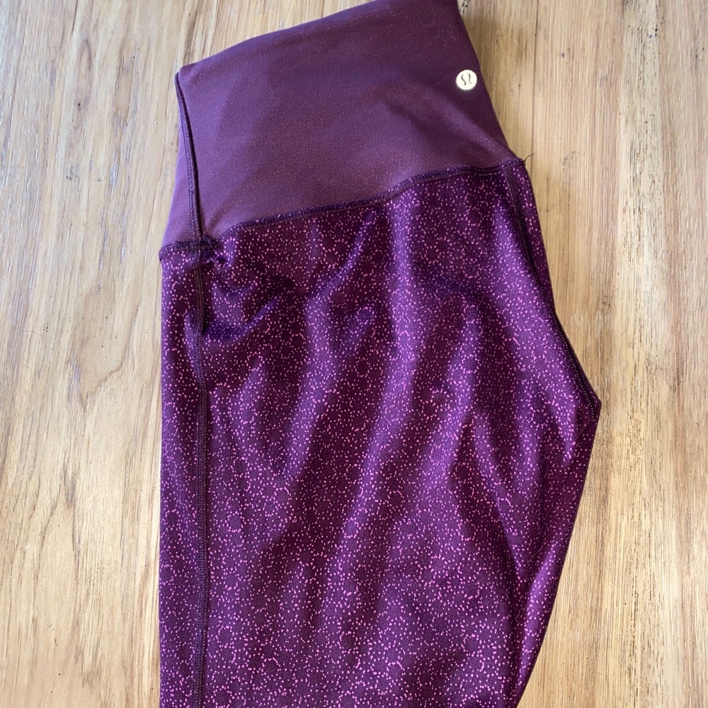 Maroon/Purple Lululemon Leggings